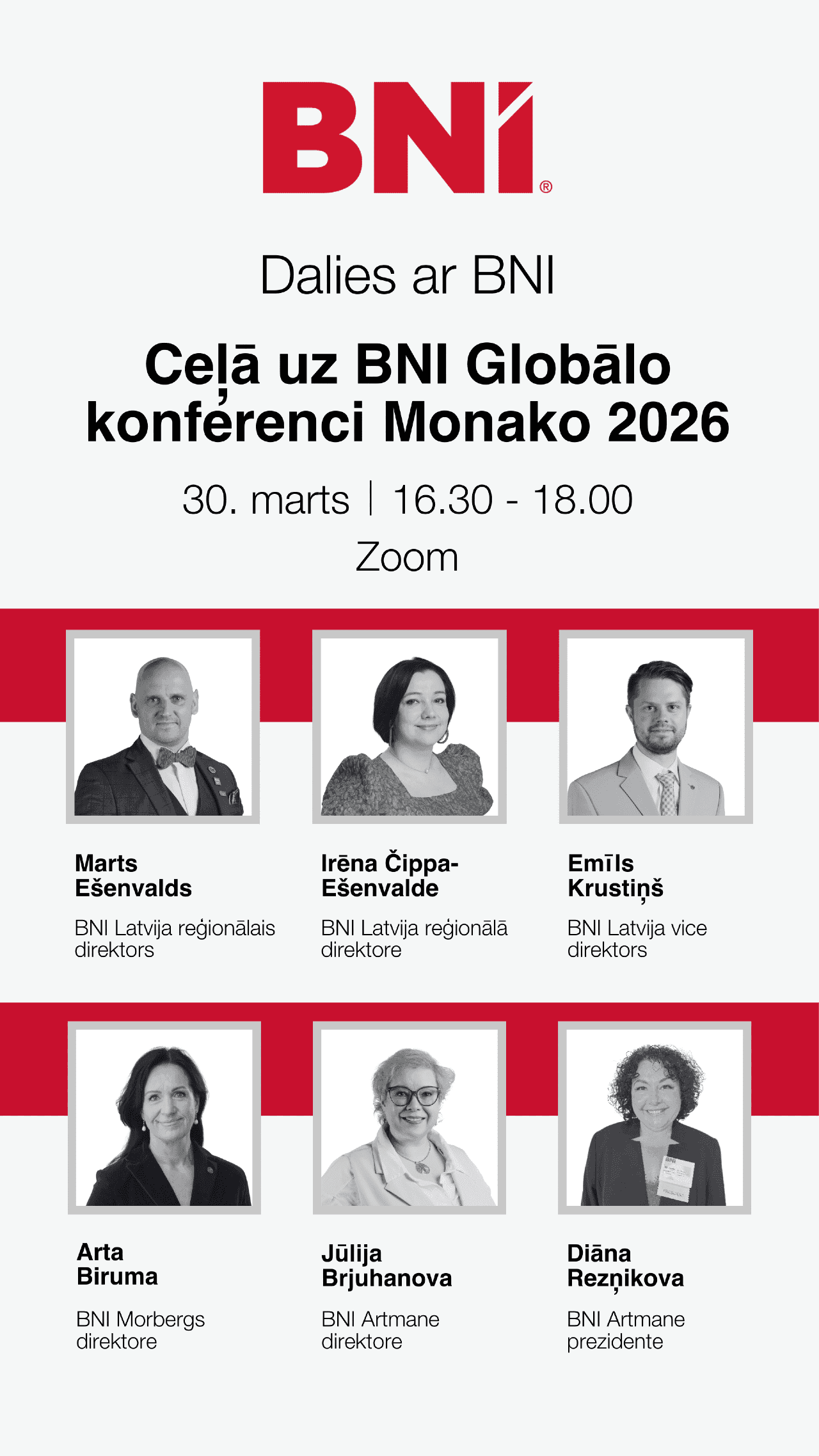 Dalies ar BNI | Ceļā uz BNI Globālo konferenci Monako 2026